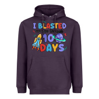 Plum i blasted my way through 100 days Heavyweight Hoodie - MaliasSmallBusiness