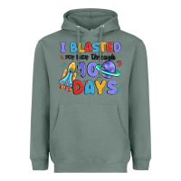 Sage i blasted my way through 100 days Heavyweight Hoodie - MaliasSmallBusiness