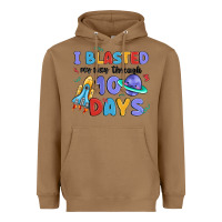 Toasted Coconut i blasted my way through 100 days Heavyweight Hoodie - MaliasSmallBusiness