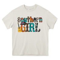 Cream southern girl Heavy Core Tee - RacoonDesign