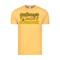 Vintage Mustard Childhood Cancer Awareness Vintage Tee - texasbilliewilder