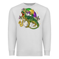 Dove Grey mardi gras tree rex Premium Sweatshirt - MaliasSmallBusiness