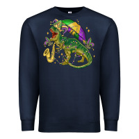 Navy mardi gras tree rex Premium Sweatshirt - MaliasSmallBusiness