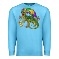 Ocean Blue mardi gras tree rex Premium Sweatshirt - MaliasSmallBusiness