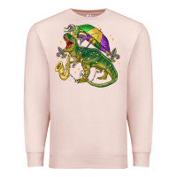 Pale Pink mardi gras tree rex Premium Sweatshirt - MaliasSmallBusiness