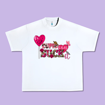 Cupid Can Suck It Valentine's Day Urban Heavy Tee Designed By Fadigitalartstudio