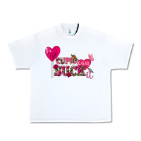 White cupid can suck it valentine's day Urban Heavy Tee - FaDigitalArtStudio