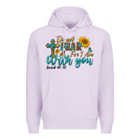 Lilac do not fear for i am with you Premium Hoodie - BundleAndBundleShop