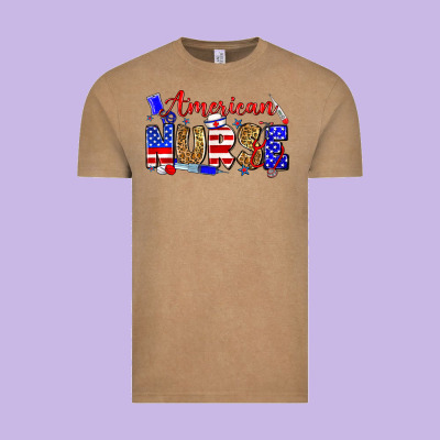 American Nurse Vintage Tee Designed By Zillion Design Studio