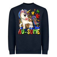 Navy au some unicorn Heavyweight Sweatshirt - Zillion Design Studio