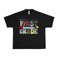 Black hellofirstgrade Urban Heavy Tee - CowhideDigitalArt
