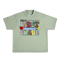 Oil Green hellofirstgrade Urban Heavy Tee - CowhideDigitalArt