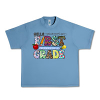 Pebble Blue hellofirstgrade Urban Heavy Tee - CowhideDigitalArt