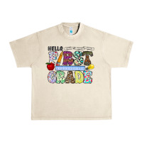 Sandshell hellofirstgrade Urban Heavy Tee - CowhideDigitalArt