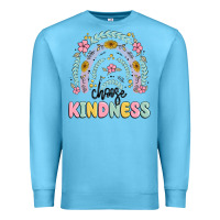 Ocean Blue choose kindness Premium Sweatshirt - MaliasSmallBusiness