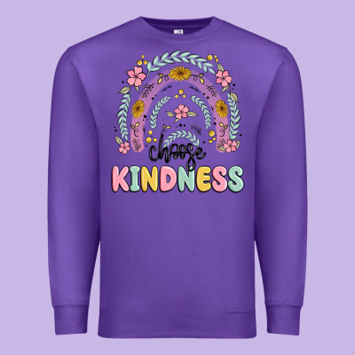 Choose Kindness Premium Sweatshirt Designed By Maliassmallbusiness