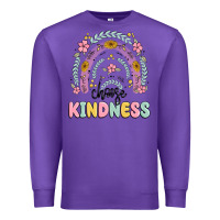 Purple choose kindness Premium Sweatshirt - MaliasSmallBusiness