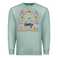 Seafoam choose kindness Premium Sweatshirt - MaliasSmallBusiness