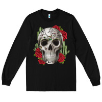 Black skull cactus Long Sleeve Tee - JahusDesignShop