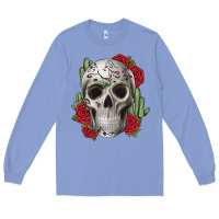 Colony Blue skull cactus Long Sleeve Tee - JahusDesignShop