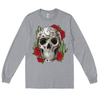 Heather Grey skull cactus Long Sleeve Tee - JahusDesignShop