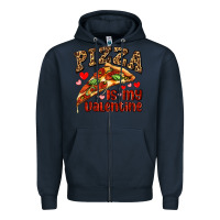 Navy pizza is my valentine Zipper Hoodie - AdoDesignShop