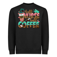 Black half nurse half coffee Heavyweight Sweatshirt - texasbilliewilder