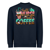 Navy half nurse half coffee Heavyweight Sweatshirt - texasbilliewilder