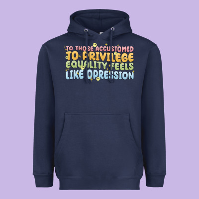 To Those Accustomed To Privilege Heavyweight Hoodie Designed By Maliassmallbusiness