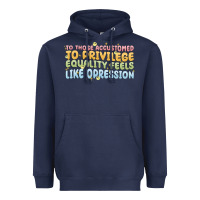 Navy to those accustomed to privilege Heavyweight Hoodie - MaliasSmallBusiness