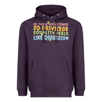 Plum to those accustomed to privilege Heavyweight Hoodie - MaliasSmallBusiness