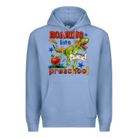 Colony Blue roaring into preschool Premium Hoodie - BundleAndBundleShop