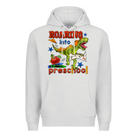 Dove Grey roaring into preschool Premium Hoodie - BundleAndBundleShop