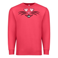 Cardinal bunny face easter Premium Sweatshirt - MaliasSmallBusiness