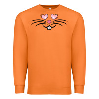 Carrot bunny face easter Premium Sweatshirt - MaliasSmallBusiness