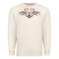 Bunny Face Easter Premium Sweatshirt | Teevron