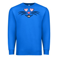 True Royal bunny face easter Premium Sweatshirt - MaliasSmallBusiness