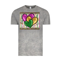 Cloud Rock mardi gras heart Vintage Tee - BarkalooDesign