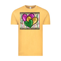 Vintage Mustard mardi gras heart Vintage Tee - BarkalooDesign