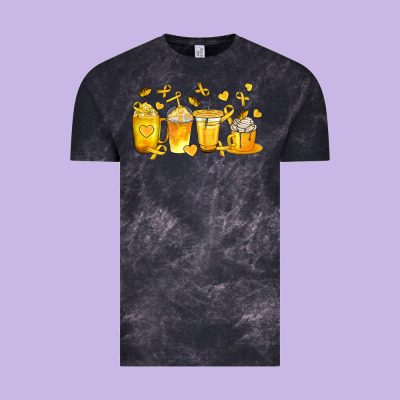 Childhood Cancer Coffee Cups Vintage Tee Designed By Texasbilliewilder