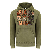 Vintage Olive black teacher magic Vintage Hoodie - Zillion Design Studio