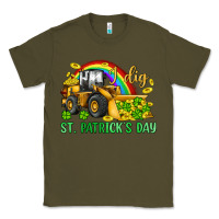 Army Green i dig st patrick s day bulldozer Classic Tee - JahusDesignShop