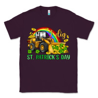 Plum i dig st patrick s day bulldozer Classic Tee - JahusDesignShop