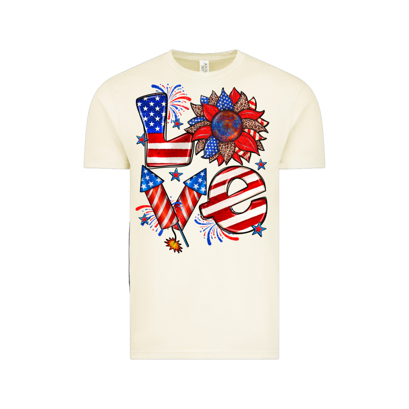 4th Of July Love Vintage Tee by Zillion Design Studio | Teevron