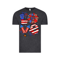 Vintage Black 4th of july love Vintage Tee - Zillion Design Studio