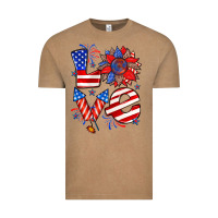 Vintage Coffee 4th of july love Vintage Tee - Zillion Design Studio
