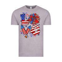 Vintage Zinc 4th of july love Vintage Tee - Zillion Design Studio