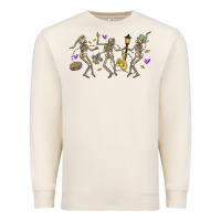 Sandshell dancing skeletons mardi gras Premium Sweatshirt - MaliasSmallBusiness