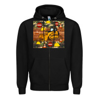 Black bulldozer camouflage tumbler Zipper Hoodie - Artiststas