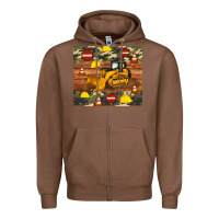 Chestnut bulldozer camouflage tumbler Zipper Hoodie - Artiststas
